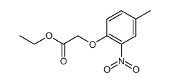 (4-methyl-2-nitro-phenoxy)-acetic acid ethyl ester结构式
