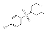 N,N-bis(2-fluoroethyl)-4-methyl-benzenesulfonamide结构式