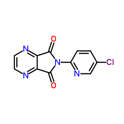 6-(5-氯-2-吡啶基)-5H-吡咯并[3,4-b]吡嗪-5,7(6H)-二酮结构式