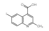 6-iodo-2-methylquinoline-4-carboxylic acid结构式