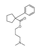 3-(dimethylamino)propyl 1-phenylcyclopentane-1-carboxylate结构式