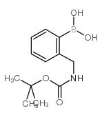 2-Boc-氨基甲基苯硼酸结构式