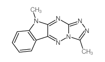 10H-1,2,4-Triazolo[4,3:2,3][1,2,4]triazino[5,6-b]indole, 3,10-dimethyl-结构式