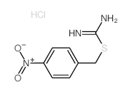 Pseudourea, 2-(p-nitrobenzyl)-2-thio-, hydrochloride结构式
