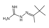 2-(3,3-dimethylbutan-2-ylidene)hydrazine-1-carboximidamide结构式