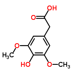 3,5-二甲氧基-4-羟基苯乙酸结构式