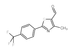 4-甲基-2-[4-(三氟甲基)苯基]-1,3-噻唑-5-甲醛结构式