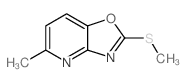 5-Methyl-2-(methylthio)[1,3]oxazolo[4,5-b]pyridine结构式