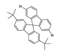 2',7'-dibromo-2,7-ditert-butyl-9,9'-spirobi[fluorene]结构式