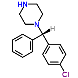(S)-1-[(4-氯苯基)苯甲基]哌嗪结构式