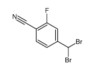 4-(dibromomethyl)-2-fluorobenzonitrile结构式