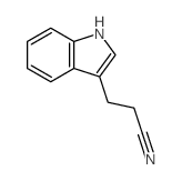 3-(1H-吲哚-3-基)丙腈结构式