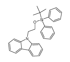9-[2-(tert-butyldiphenylsilyloxy)ethyl]carbazole结构式