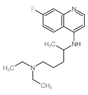 1,4-Pentanediamine,N1,N1-diethyl-N4-(7-fluoro-4-quinolinyl)-结构式