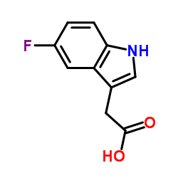 5-氟吲哚-3-乙酸结构式