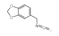 3,4-(亚甲二氧基)苯甲基硫代异氰酸酯结构式