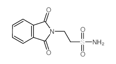 2-(1,3-二氧代-1,3-二氢-2H-异吲哚-2-基)乙烷磺酰胺结构式