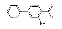 3-氨基-1,1-联苯-4-羧酸结构式