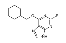 6-(cyclohexylmethoxy)-2-fluoro-7H-purine结构式