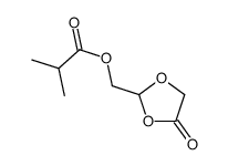 (4-oxo-1,3-dioxolan-2-yl)methyl 2-methylpropanoate结构式