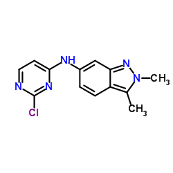 N-(2-氯嘧啶-4-基)- 2,3-二甲基-2H-吲唑-6-胺结构式