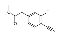 methyl 2-(4-cyano-3-fluorophenyl)acetate结构式