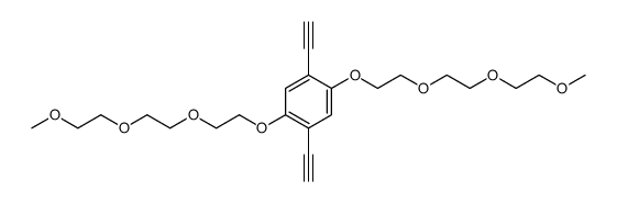 1,4-diethynyl-2,5-bis[2-[2-(2-methoxyethoxy)ethoxy]ethoxy]benzene结构式
