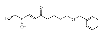 (6E,8S,9S)-1-benzyloxy-8,9-dihydroxydec-6-en-5-one结构式