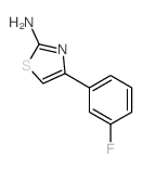 4-(3-氟苯基)-2-氨基噻唑结构式