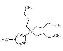 N-甲基-4-(三正丁基锡)咪唑结构式