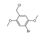 1-bromo-4-chloromethyl-2,5-dimethoxy-benzene结构式