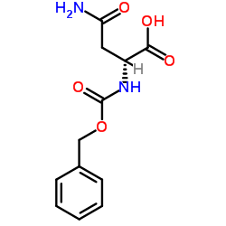 N-苄氧羰基-D-天冬酰胺结构式