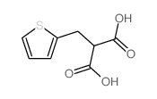 2-[(噻吩-2-基)甲基]丙二酸结构式