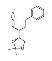 1-phenyl-(3S)-azido-(4R)-5-isopropylidene-1-pentene结构式