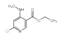 6-氯-4-(甲基氨基)烟酸乙酯结构式