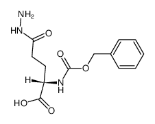 N-benzyloxycarbonyl-L-glutamic acid-5-hydrazide结构式
