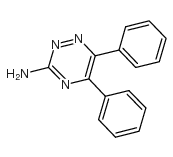 3-氨基-5,6-二苯基-1,2,4-三嗪结构式