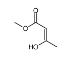 methyl (Z)-3-hydroxybut-2-enoate结构式
