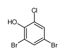 2-氯-4,6-二溴酚结构式