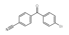 4-(4-bromobenzoyl)benzonitrile结构式