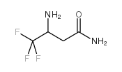 3-AMINO-4,4,4-TRIFLUOROBUTYRAMIDE结构式