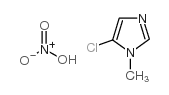 1-甲基-5-氯咪唑硝酸盐结构式
