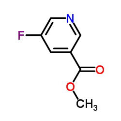 5-氟吡啶-3-甲酸甲酯结构式