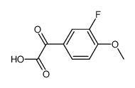 2-(3-fluoro-4-methoxyphenyl)-2-oxoacetic acid结构式