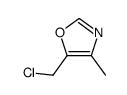5-(氯甲基)-4-甲基噁唑结构式