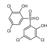 2,4-dichloro-6-(3,5-dichloro-2-hydroxyphenyl)sulfonylphenol结构式