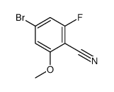 2-氟-6-甲氧基-4-溴苯甲腈结构式