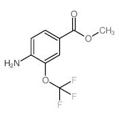 4-氨基-3-(三氟甲氧基)苯甲酸甲酯结构式