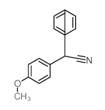 2-(4-methoxyphenyl)-2-phenyl-acetonitrile结构式