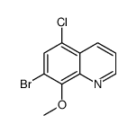 7-bromo-5-chloro-8-methoxyquinoline结构式